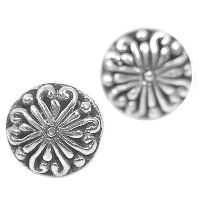 Alternate image for Sterling Silver Round Stud Earrings from Indonesia Bali Whirlpool