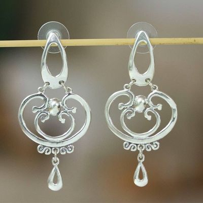 Primary image for Sterling silver earrings Silver Arabesques