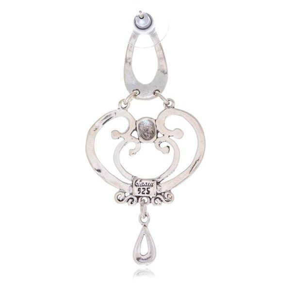 Alternate image for Sterling silver earrings Silver Arabesques