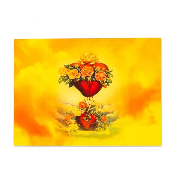 Alternate image for Religious Decoupage Wood Decorative Box from Mexico The Majestic Heart