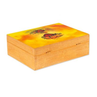 Alternate image for Religious Decoupage Wood Decorative Box from Mexico The Majestic Heart