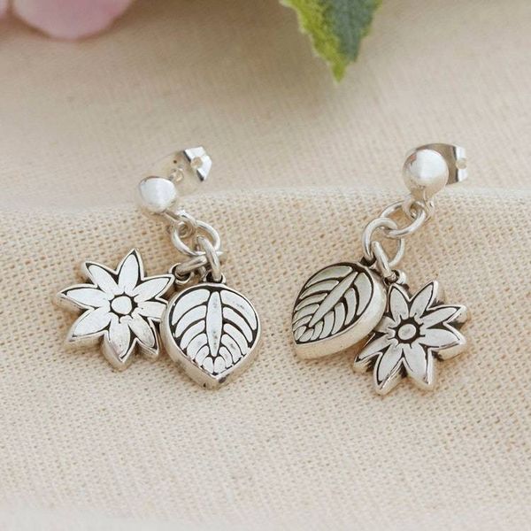 Alternate image for Spring-Themed Sterling Silver Dangle Earrings from Mexico Spring Swing
