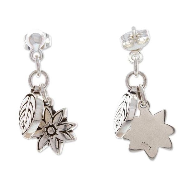 Alternate image for Spring-Themed Sterling Silver Dangle Earrings from Mexico Spring Swing