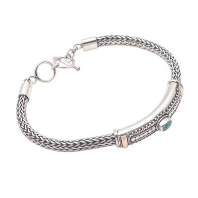Alternate image for Gold Accented Natural Turquoise Pendant Bracelet from Bali Center of Hope