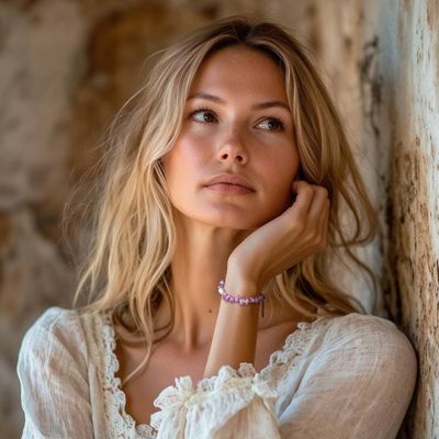 Alternate image for Gold-Accented Rose Quartz Amethyst Cultured Pearl Bracelet Galaxy Margarita