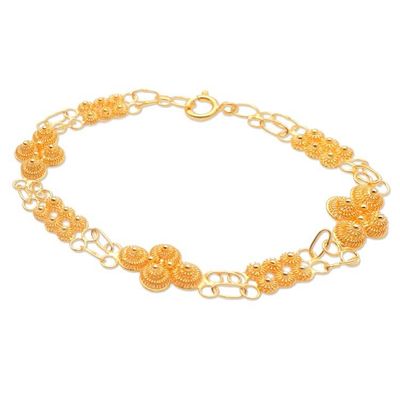 Alternate image for Hand Made Gold-Plated Filigree Bracelet Balinese Umbrella