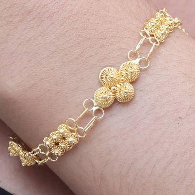 Alternate image for Hand Made Gold-Plated Filigree Bracelet Balinese Umbrella