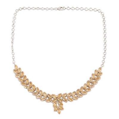 Alternate image for Pendant Necklace with 25 Carats of Citrine Treasured Garland