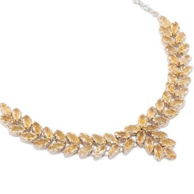 Alternate image for Pendant Necklace with 25 Carats of Citrine Treasured Garland