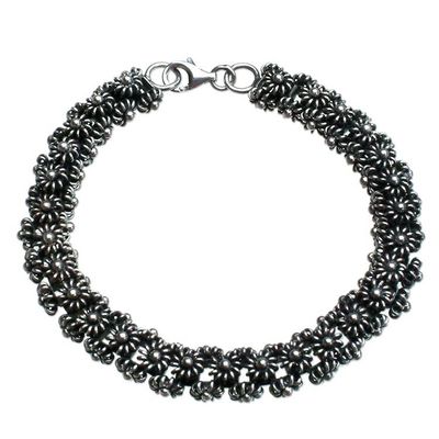 Image for Handmade Sterling Silver Bracelet from Indonesia Daisy Chain