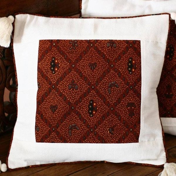Alternate image for Cotton Patterned Cushion Covers Set of 4 Butterfly