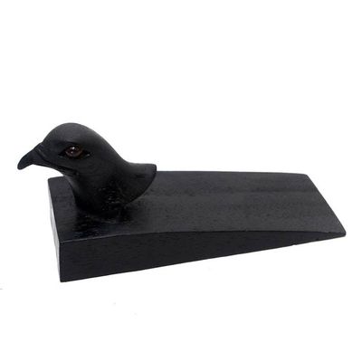 Alternate image for Handcrafted Suar Wood Eagle Doorstop in Black from Bali Helpful Eagle in Black