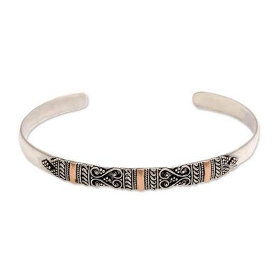 Alternate image for Gold Accent Balinese Silver Bracelet Sweetheart