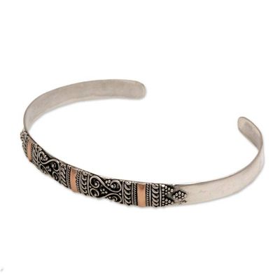 Alternate image for Gold Accent Balinese Silver Bracelet Sweetheart