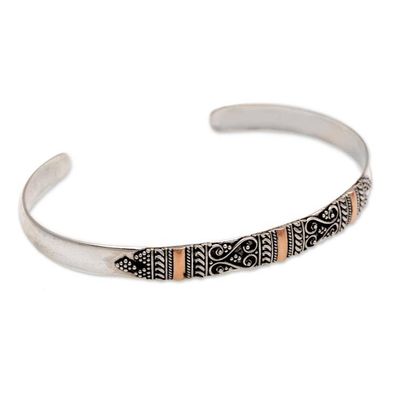 Alternate image for Gold Accent Balinese Silver Bracelet Sweetheart