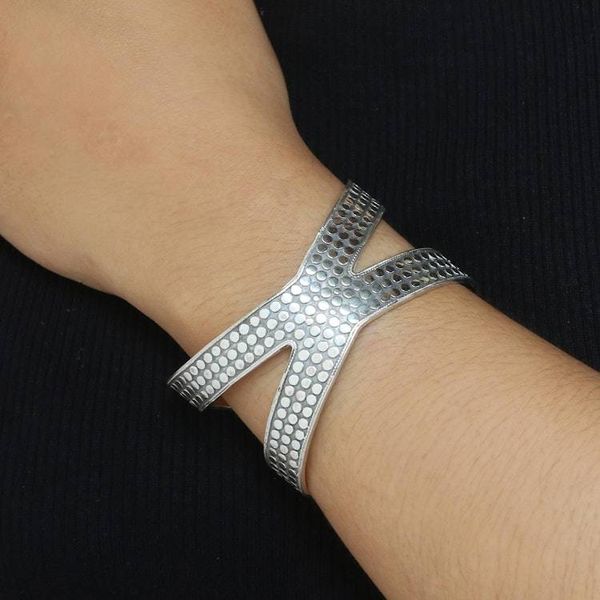 Alternate image for Artisan Crafted Sterling Silver Cuff Bracelet from Bali Dragon Wings in Silver