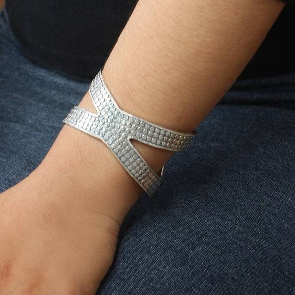 Alternate image for Artisan Crafted Sterling Silver Cuff Bracelet from Bali Dragon Wings in Silver