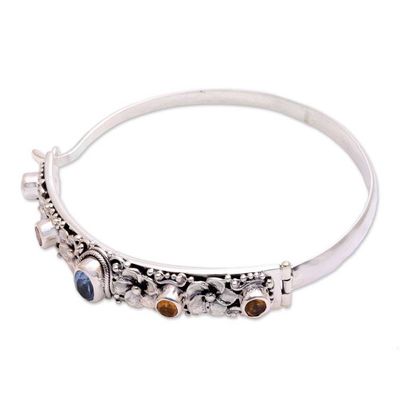 Alternate image for Blue Topaz and Citrine Bangle Bracelet from Bali Jepun Dynasty