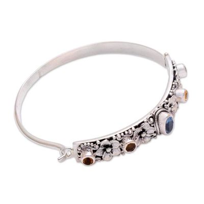 Alternate image for Blue Topaz and Citrine Bangle Bracelet from Bali Jepun Dynasty