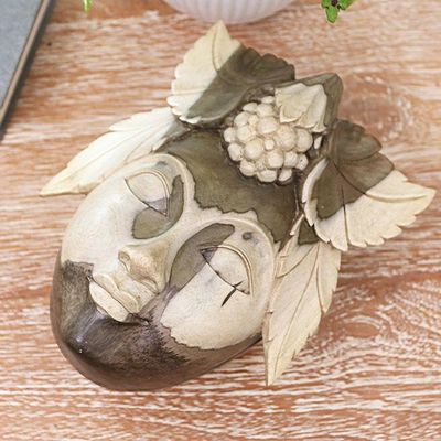 Alternate image for Hibiscus Wood Decorative Box with Grape Motif Juicy Grapes