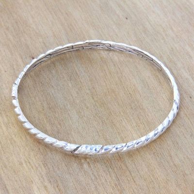 Primary image for Fair Trade Sterling Silver Bangle Hand Crafted Bracelet Connect