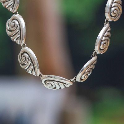 Primary image for Sterling Silver Shell Link Necklace Voices from the Sea