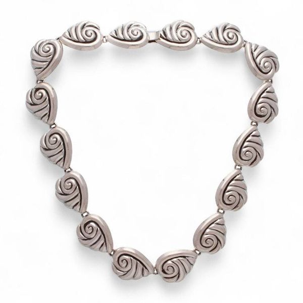 Alternate image for Sterling Silver Shell Link Necklace Voices from the Sea
