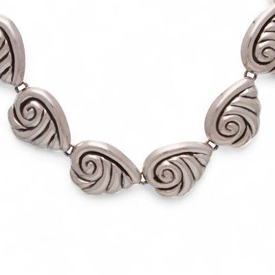 Alternate image for Sterling Silver Shell Link Necklace Voices from the Sea
