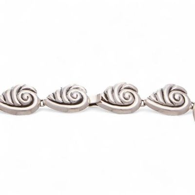 Alternate image for Sterling Silver Shell Link Necklace Voices from the Sea