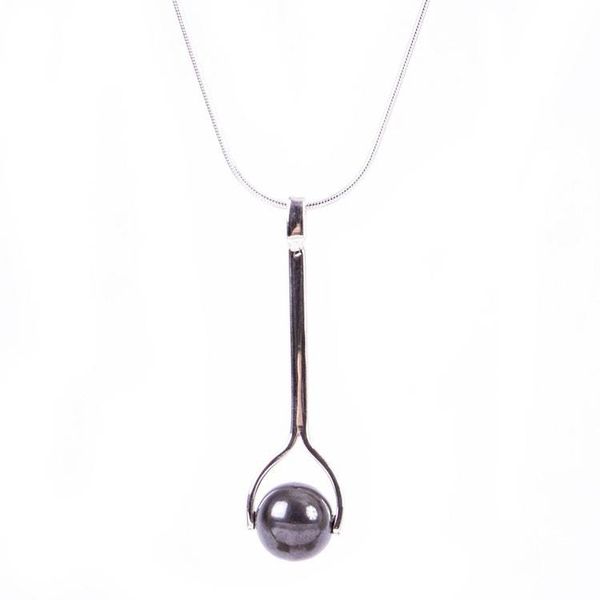 Alternate image for 950 Fine Silver Pendant Necklace from Mexico Nocturne Pendulum
