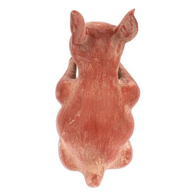 Alternate image for Handcrafted Ceramic Figurine of Mexican Marsupial Tlacuache Tlacuache