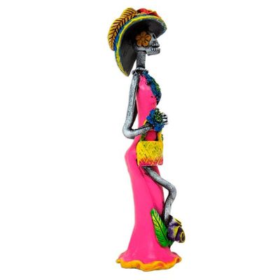 Alternate image for Catrina Day of the Dead Ceramic Sculpture from Mexico Gorgeous Catrina