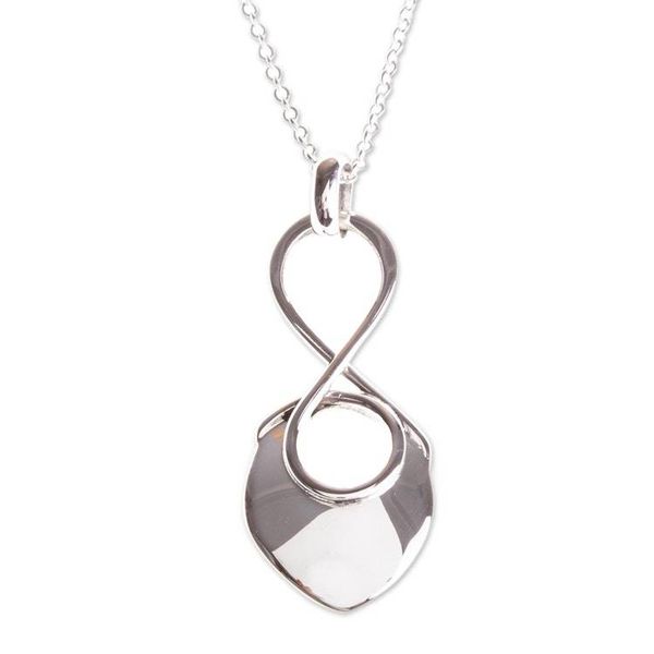 Alternate image for Modern Taxco Sterling Pendant Necklace from Mexico Infinite Glow