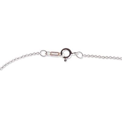 Alternate image for Modern Taxco Sterling Pendant Necklace from Mexico Infinite Glow
