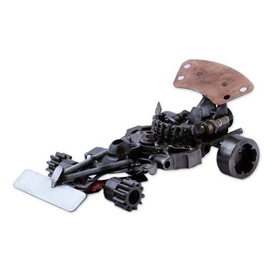 Alternate image for Recycled Metal Auto Part Formula One Car Sculpture Formula One Car