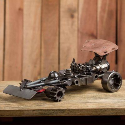 Alternate image for Recycled Metal Auto Part Formula One Car Sculpture Formula One Car