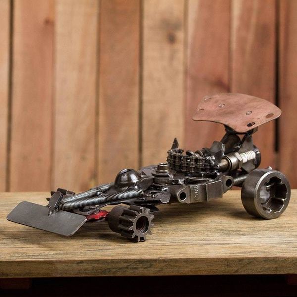 Alternate image for Recycled Metal Auto Part Formula One Car Sculpture Formula One Car