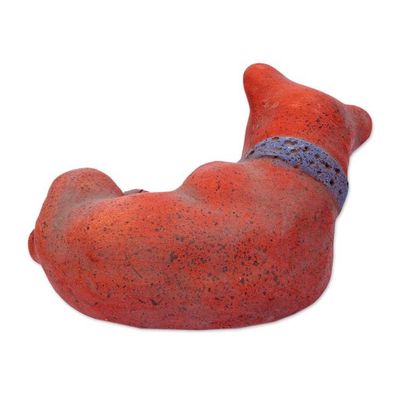 Alternate image for Mexico Archaeology Signed Handcrafted Ceramic Dog Sculpture Tlachichi Puppy