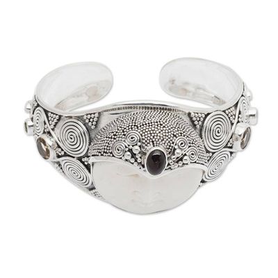 Alternate image for Handcrafted Sterling Silver Cuff Bracelet from Indonesia Imperial Woman