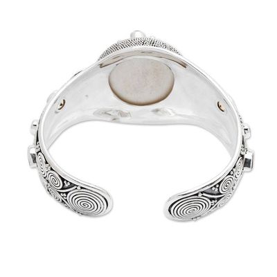 Alternate image for Handcrafted Sterling Silver Cuff Bracelet from Indonesia Imperial Woman