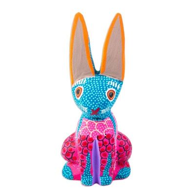 Alternate image for Artisan Crafted Alebrije Figurine from Mexico Oaxacan Bunny