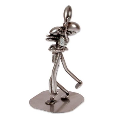 Alternate image for Football Sports-Themed Eco-Friendly Recycled Metal Sculpture American Tradition