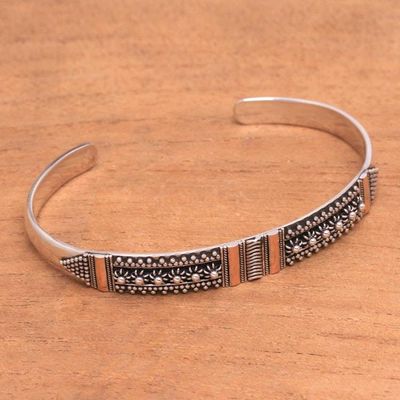Alternate image for Sterling silver cuff bracelet Gold Night
