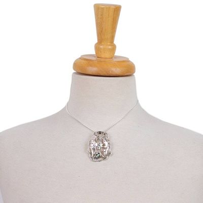 Alternate image for Unique Sterling Silver Bird Necklace Hummingbirds Nectar