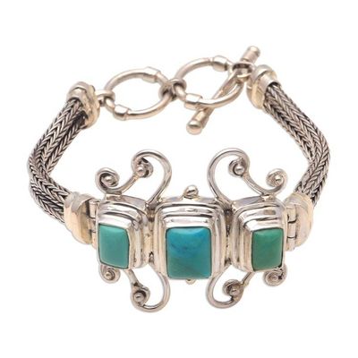 Alternate image for Womens Sterling Silver Chain Bracelet Elegant Energy