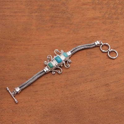 Alternate image for Womens Sterling Silver Chain Bracelet Elegant Energy