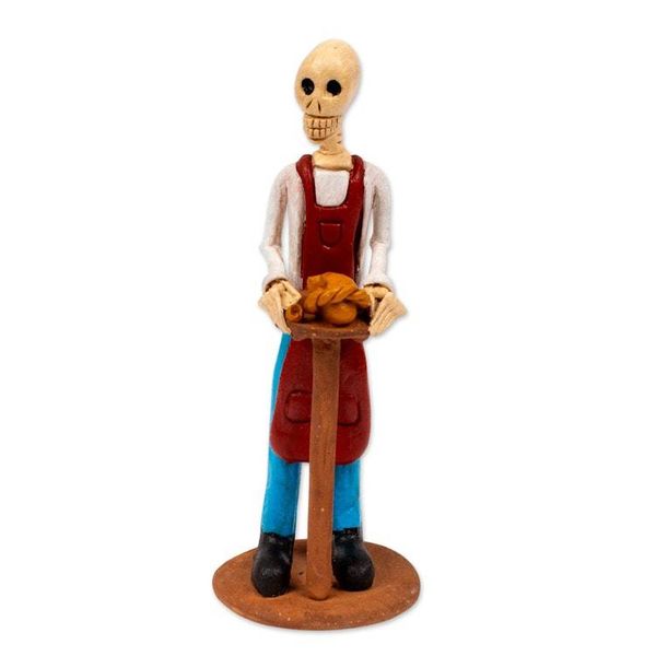 Alternate image for Artisan Ceramic Statuette from Mexico Artisan Catrin