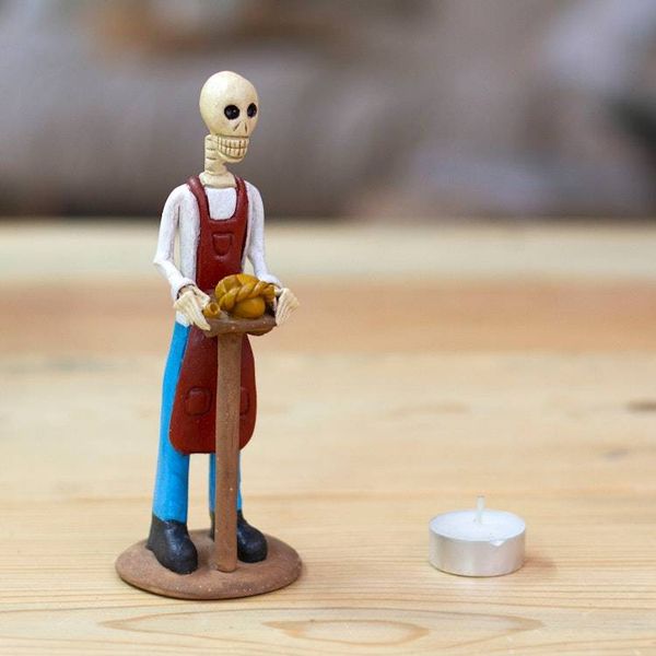 Alternate image for Artisan Ceramic Statuette from Mexico Artisan Catrin