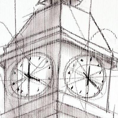 Alternate image for Londons Big Ben Original Artwork Monuments of the World Big...