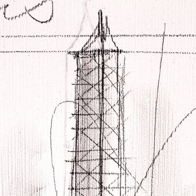 Alternate image for Original Eiffel Tower Art from Mexico Monuments of the World Paris